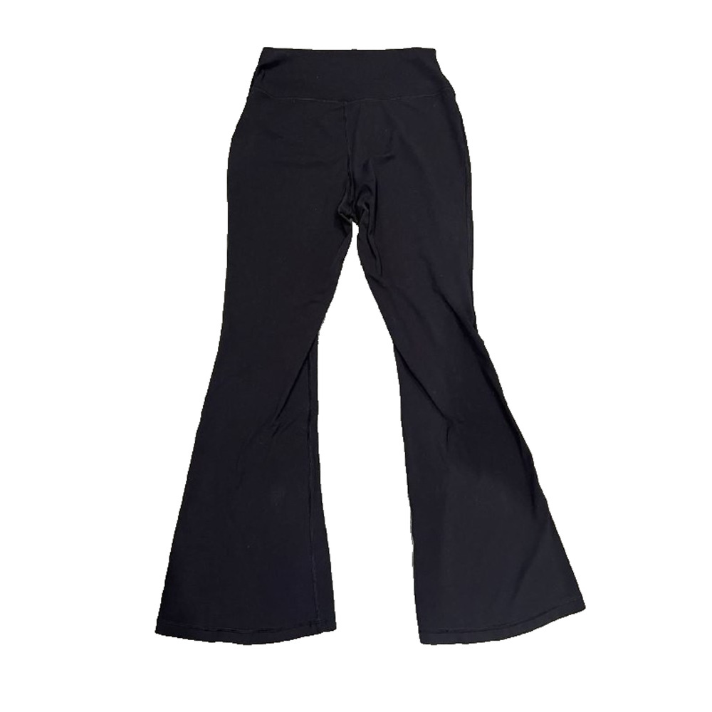 Yogalicious High Waist Y2K flare Proof Boot Cut Yoga Pants Black XL A006362 - Picture 10 of 10